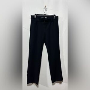 Betabrand Black Straight Leg‎ Pull On Women's Pants Size Large Petite Inseam 29”